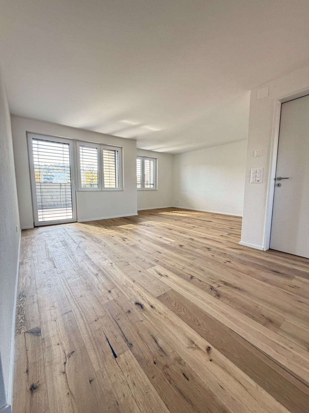 Wohnzimmer mit Landhausdielen Eiche in Winterthur